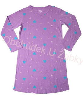 DÍVČÍ NOČNÍ KOŠILE fialová Wolf S2382