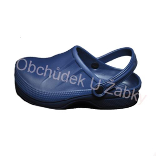 Dámské, pánské gumové nazouváky plné modré Kenbo 1601W