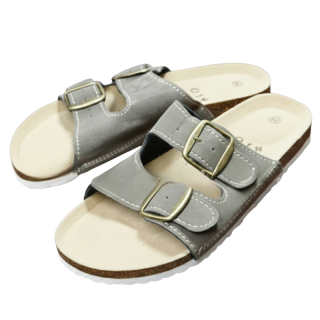 DÁMSKÉ PANTOFLE korkové šedé Listar B888