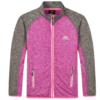 DÍVČÍ MIKINA fialová/šedá Kugo FH9605