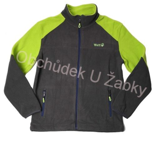 CHLAPECKÁ FLEESOVÁ MIKINA šedá Wolf B2345