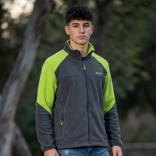 CHLAPECKÁ FLEESOVÁ MIKINA šedá Wolf B2345