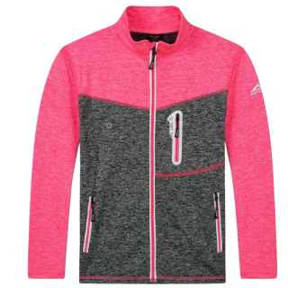 DÍVČÍ MIKINA šedá/růžová Kugo FH9603