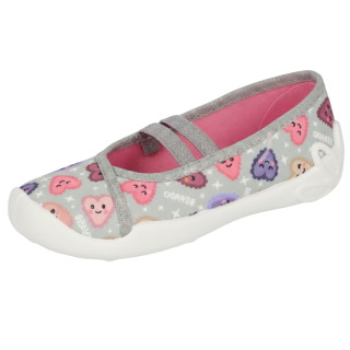 DÍVČÍ BALERÍNY, DÍVČÍ BAČKORY šedé Befado 116x319