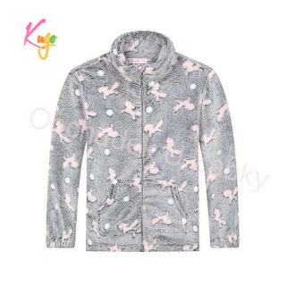 Dívčí fleesová mikina šedá Kugo KM2332