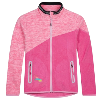 Dívčí FLEESOVÁ MIKINA růžová FM9708