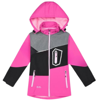 Dívčí SOFTSHELLOVÁ BUNDA růžová Kugo HK5605
