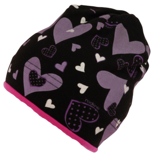 Dívčí podzimní/jarní čepice černá Rockino 5442