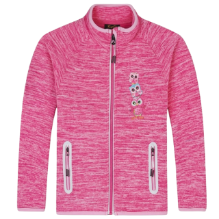 Dívčí FLEESOVÁ MIKINA růžová  FM9709