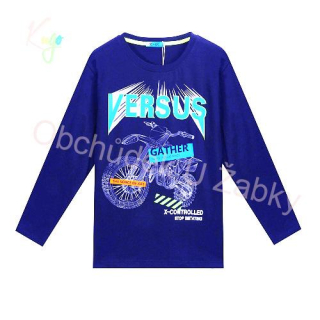 CHLAPECKÉ TRIČKO modré Kugo HC0647