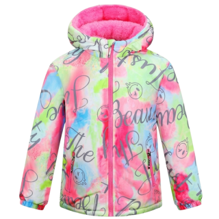 DÍVČÍ ZIMNÍ BUNDA růžová Kugo KB2341