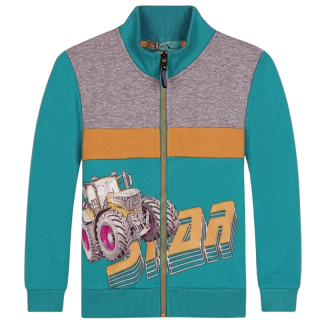 CHLAPECKÁ MIKINA petrolejová Kugo MM0616