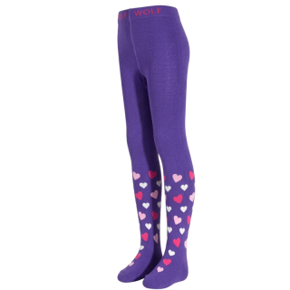 DÍVČÍ PUNČOCHÁČE fialové Wolf P2315