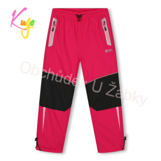 Dívčí ZATEPLENÉ KALHOTY růžové Kugo DK7132