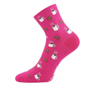 Dámské ponožky Agapi růžové káva Fuski Boma Voxx