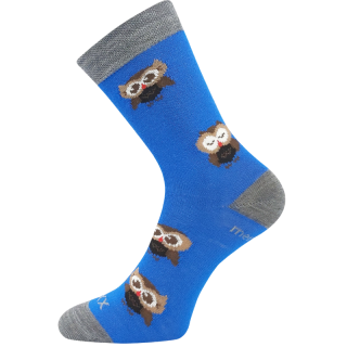 Dětské vlněné merino ponožky modrá Sovik Fuski Boma Voxx