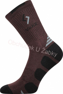 Pánské sportovní froté ponožky Tronic hnědé Fuski Boma Voxx