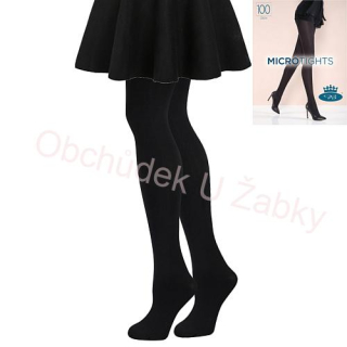 Dámské punčochové kalhoty s mikrovláknem černé Fuski Boma