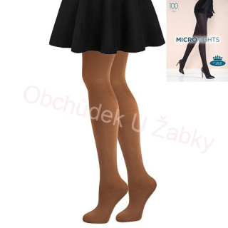 Dámské punčochové kalhoty s mikrovláknem béžová/tělová Fuski Boma