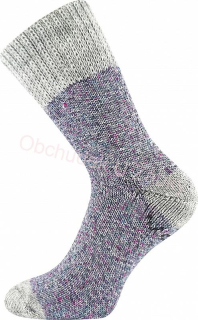 Dámské extra teplé ponožky modrá/růžová Molde Fuski Boma Voxx