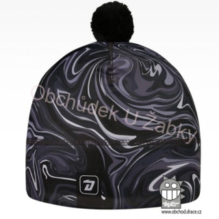 DĚTSKÁ ZIMNÍ ČEPICE černá/šedá Flavio Dráče