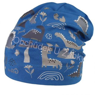 Chlapecká bavlněná ČEPICE modrá Pepe Dráče