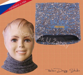 Dětský fleesový nákrčník šedý Rockino 1918