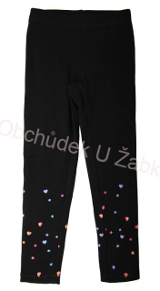 Dívčí zateplené legíny  černé Wolf T2323