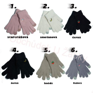 Dívčí ZATEPLENÉ RUKAVICE Aura.Via NK9367