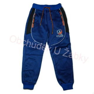 Chlapecké softshellové tepláky modré Kugo GK8651