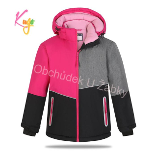 Dívčí ZIMNÍ BUNDA růžová Kugo PB3891