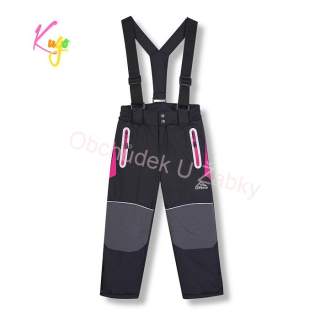 Dívčí LYŽAŘSKÉ KALHOTY černé Kugo Dk8230