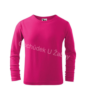 Dívčí tričko malinové Malfini Fit-T LS