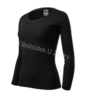 Dámské tričko černé Malfini Fit-T LS