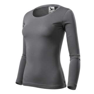 Dámské tričko ocelově šedé Malfini Fit-T LS