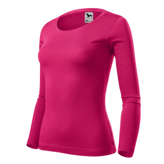 Dámské tričko malinové Malfini Fit-T LS
