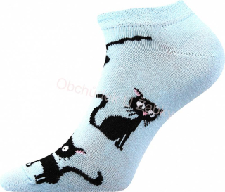 DÁMSKÉ PONOŽKY sv.modrá Fuski Boma Piki 33