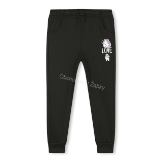 DÍVČÍ TEPLÁKY černé Kugo TM7202