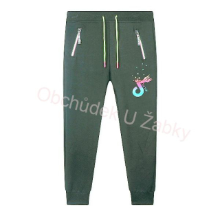 Dívčí tepláky šedý melír Kugo WT0838