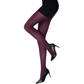 Dámské punčochové kalhoty s mikrovláknem fialová/tmavá 50 DEN Fuski Boma