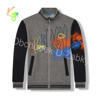 CHLAPECKÁ MIKINA tm.modrá/šedá Kugo JM8505