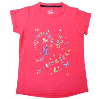 DÍVČÍ TRIČKO červené Wolf S2411A