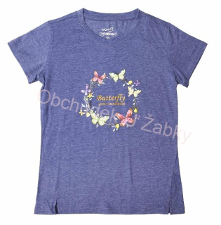 DÍVČÍ TRIČKO modré Wolf S2414