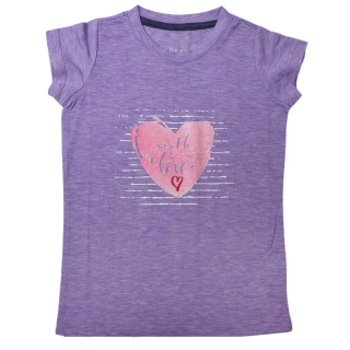 DÍVČÍ TRIČKO fialové Wolf S2414