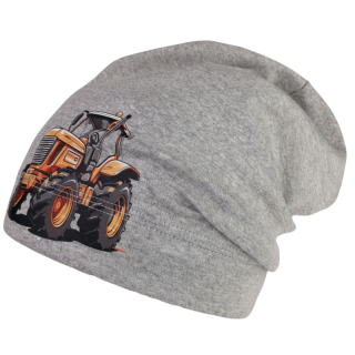 Chlapecká bavlněná ČEPICE B32 šedý melír Pepe Dráče