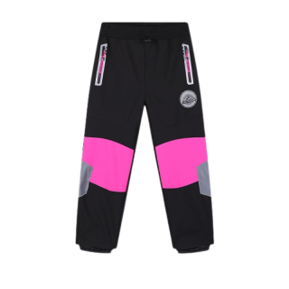Dívčí softshellové kalhoty  černé Kugo HK5655