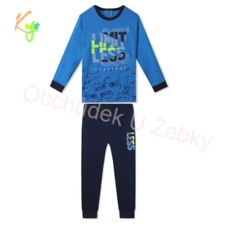 CHLAPECKÉ PYŽAMO modrá/tm.modrá Kugo MP3783