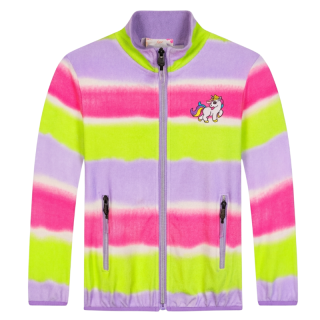 DÍVČÍ MIKINA funkční fialová/růžová Kugo HM9266