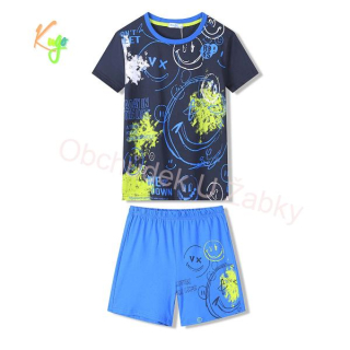 CHLAPECKÉ LETNÍ PYŽAMO modrá Kugo WT7316