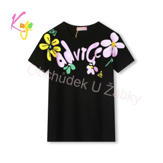 DÍVČÍ TRIČKO černé Kugo HC9334